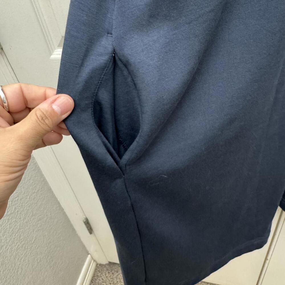 Old Navy Navy Blue Open-Front Long Cardigan Duster w/ Pockets– Size Petite Large - Picture 5 of 6